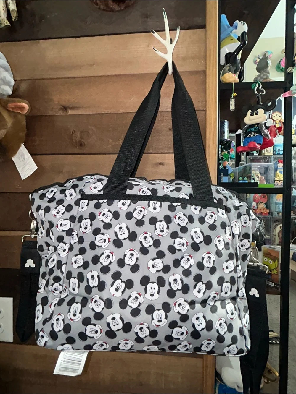 EUC Disney Mickey Mouse Diaper Bag/tote-  w/crossbody and stroller straps